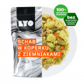 LyoFood Danie obiadowe duża porcja - Schab w sosie koperkowym
